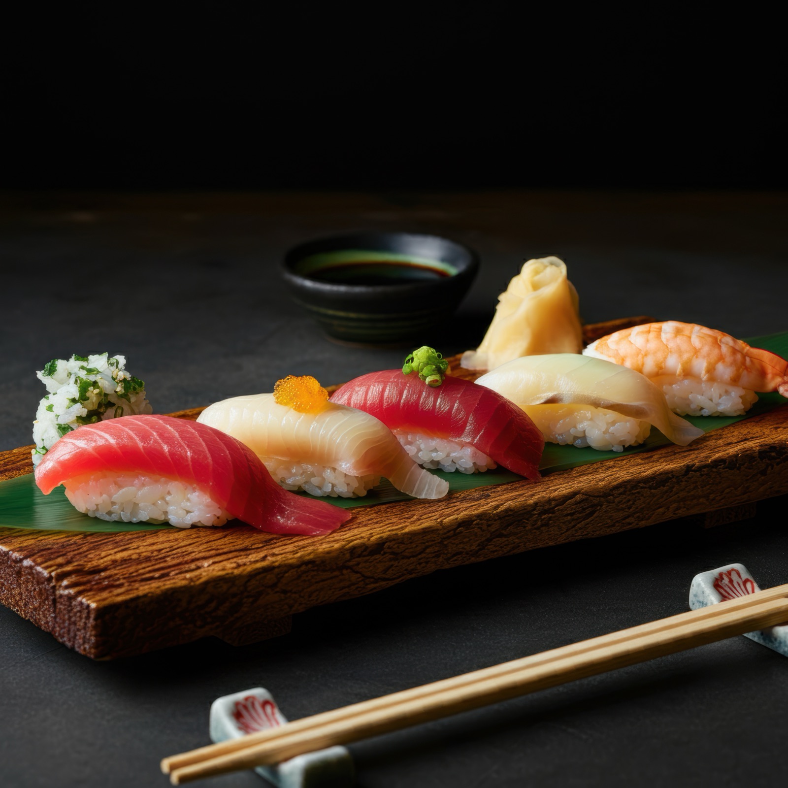 Chef preparing sushi at Susosi